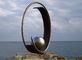 Modern Geometric Stainless Steel Outdoor Metal Sculpture For Large Garden Decoration