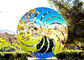 ODM Mirror Polished Garden Stainless Steel Windmill Art Sculptures