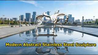 RVS abstract paard