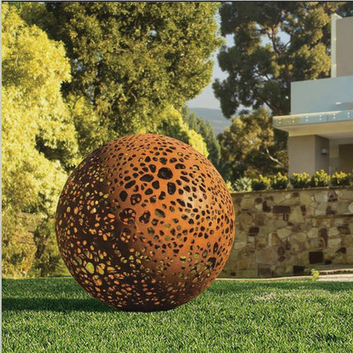 Laatste bedrijfsblogs Corten Steel Perforated Sphere