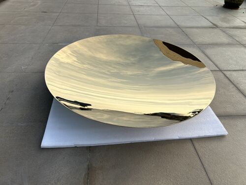 Laatste bedrijfsblogs Glansbeeldhouwwerk - Roestvrijstalen Concave Spiegelkunst