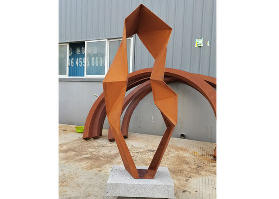 Goede prijs. Het moderne Openluchtcorten-Abstracte Metaal Art Garden Sculptures van het Staalbeeldhouwwerk online