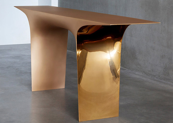 Home Decor Modern Stainless Steel Gold Coffee Table Sculpture