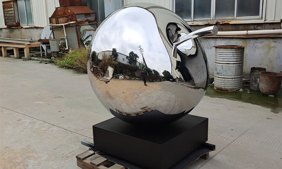 Goede prijs. Metaal Opgepoetste het Beeldhouwwerk Openluchtdecoratie van Apple van het Roestvrij staalfruit online