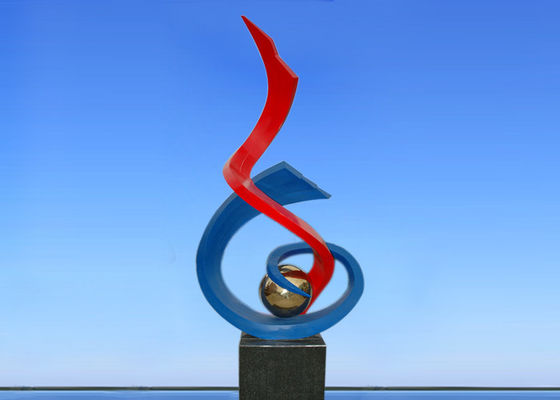 Goede prijs. 2.4m Brandend Toorts Geschilderd Metaalbeeldhouwwerk voor Plein/Vierkante Decoratie online