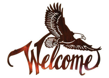 Goede prijs. De Amerikaanse Kale Beeldhouwwerken van de het Metaalmuur van Eagle Welkome Grote voor Huisdecoratie online