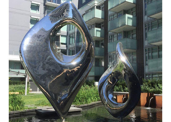 Goede prijs. Grote spiegel gepolijst moderne tuin Buiten Ruitensculptuur van roestvrij staal online