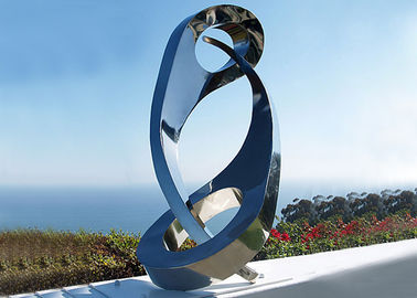 Het openbare Beeldhouwwerk van het de Spiegelroestvrije staal van Yin Yang voor Decoratie, 180cm Hoogte