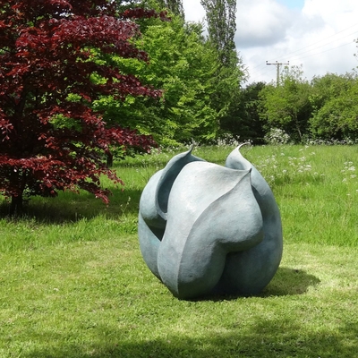 Goede prijs. Claasic Decoratieve Grote Tuin Metalen Brons Landschapsbeeldhouwwerk Bloemknop online