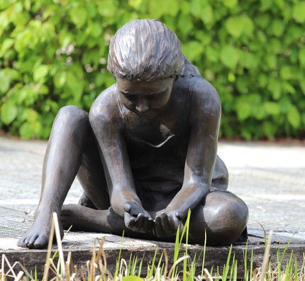 Goede prijs. Moderne tuin metaal brons figuratieve sculptuur Publieke kunst decoratie online