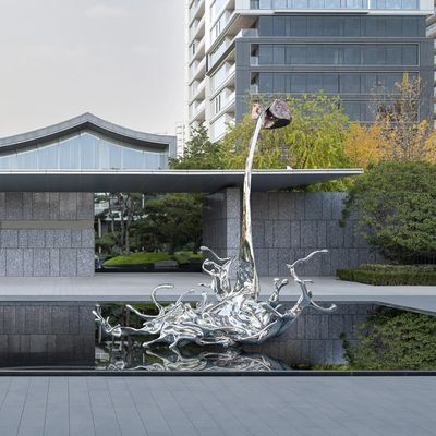 Goede prijs. Loop Design Roestvrij staal Buitenwaterfontein Beeldhouwwerk voor decoratie online