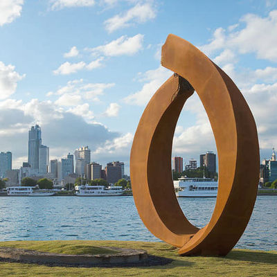 Goede prijs. Aangepaste Roest Decoratieve Metalen Kunst Moderne Tuin Corten Staal Sculptuur van Professionele Sculptuur Fabriek online