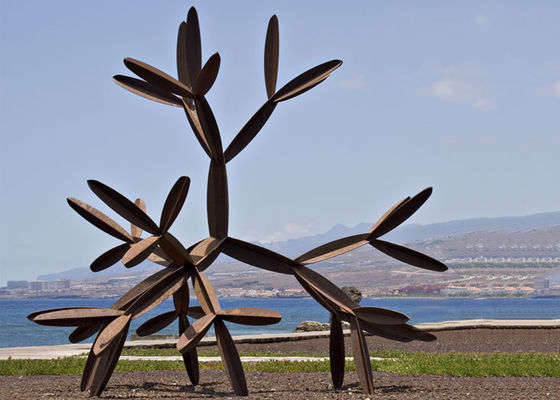 Goede prijs. 2.5mm Dikke Ingang Sculture in Corten-Staal/3D het Metaalbeeldhouwwerk van de Tekeningsdouane online