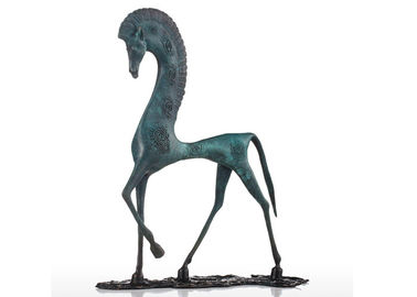 Goede prijs. Het antieke Groene Afgietsel van het het Paardstandbeeld van het Patina Levensgrote Brons beëindigt Abstract Ontwerp online