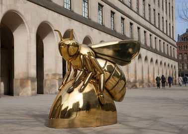 Contemporary Art Titanium Finish Honey Bee Sculpture Corrosion - Stability
