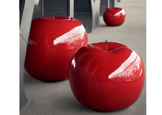 Goede prijs. Groot Geschilderd Decoratief Hoog de Glasvezelbeeldhouwwerk van Beeldhouwwerk Rood Apple 120 Cm online