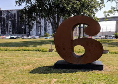 Goede prijs. Van het Beeldhouwwerkcorten van het metaal eindigt het Decoratieve Aantal Roestige Beeldhouwwerk van de het Staaltuin online