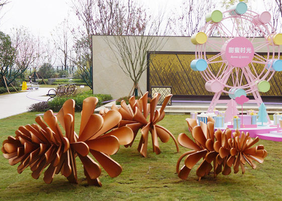 Goede prijs. Het grote uit Roestvrije staal van het de Denneappelbeeldhouwwerk van het Deurmetaal voor Tuindecoratie online