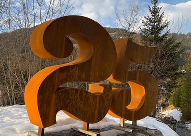 Urban Rusty Welding Garden Number 25 Corten Steel Sculpture