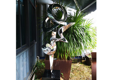 80cm Abstract Polished Stainless Steel Sculpture In Stock Wangstone Design