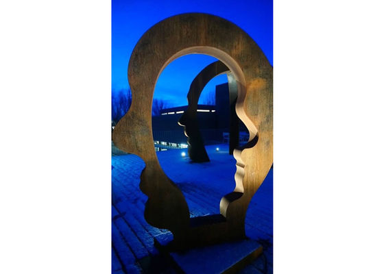 Goede prijs. Groot Corten-de Tuingezicht Art Sculpture van het Staalmetaal voor Openlucht online