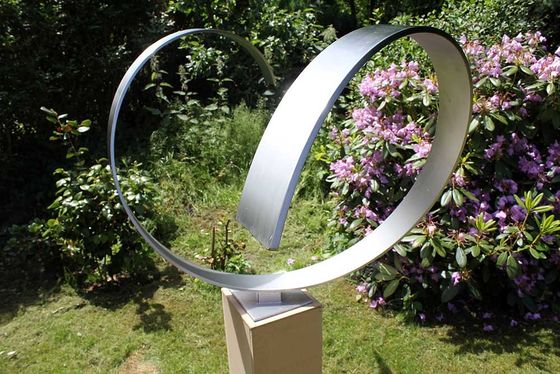 Goede prijs. De Tuinbeeldhouwwerk van Art Design Brushed Stainless Steel van de douanegrootte online