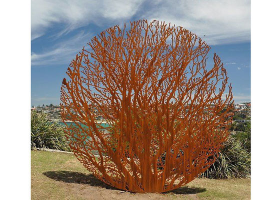 Goede prijs. Laser die Rusty Corten Steel Metal Tree-Tuinbeeldhouwwerk snijden online