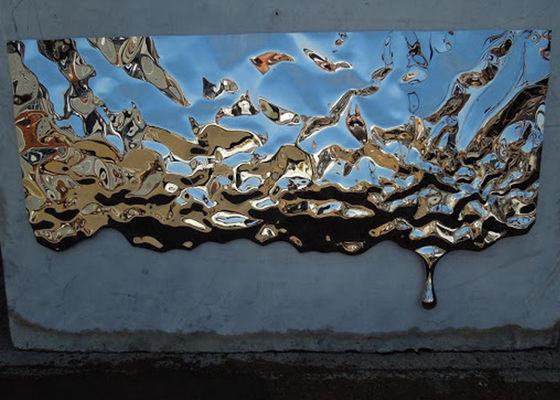 150cm 250cm Length Mirror Stainless Steel Wall Sculpture