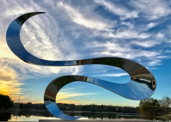 Goede prijs. ODM Modern Opgepoetst Roestvrij staal Abstract Beeldhouwwerk online