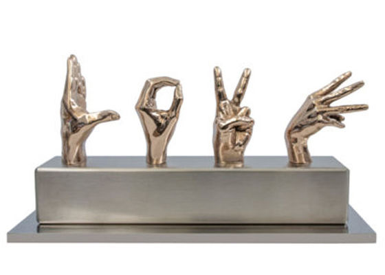 Goede prijs. Het moderne Gietende Beeldhouwwerk van Bronsacties voor Openlucht en Binnendecoratie online