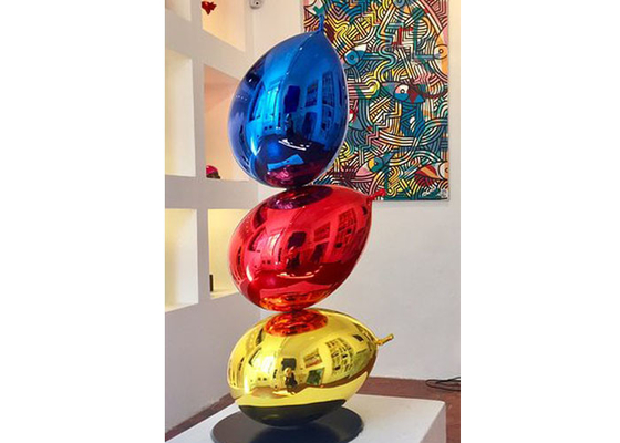 Van de de Glasvezelballon van het huisdecor eindigt de het Beeldhouwwerk Verschillende Kleur
