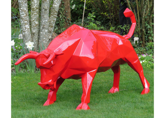Goede prijs. Van het de Glasvezelbeeldhouwwerk van Red Bull het Dierlijke Openlucht Levensgrote 3D Ontwerp voor Decor online
