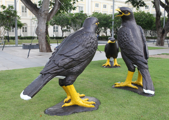 Goede prijs. De grote Geschilderde Dierlijke Glasvezel Eagle Sculpture Public Decoration van de Vogeltuin online