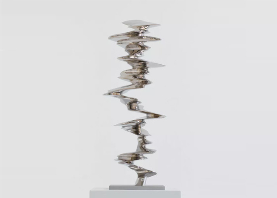 Goede prijs. Moderne Contemporaryay roestvrij staal gepolijst Tony Cragg sculptuur Onbetiteld online