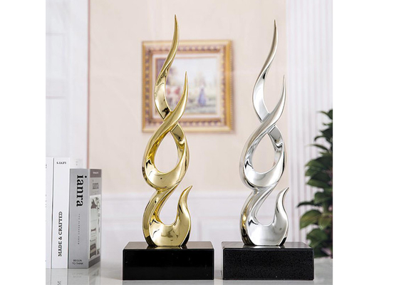 Goede prijs. Nano Beeldhouwwerk van de Plateren Gouden Zilveren Openluchtglasvezel voor de Decoratie van het Tuinhuis online
