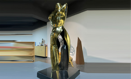 Goede prijs. Opgepoetst Gouden Gietend Messing het Decor van het Damebronze bust statue Huis online