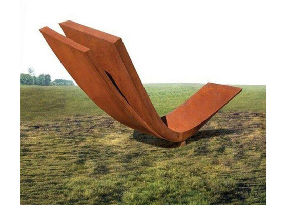 Van de het Staalkromming van Corten van de tuindecoratie het Beeldhouwwerk Regelmatige Grootte 300cm Lengte