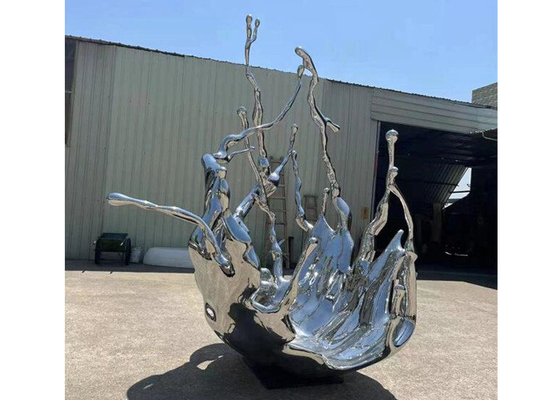 Creatief de Golfbeeldhouwwerk van het Tuinroestvrije staal met Regelmatige Lange Grootte 150