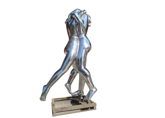 Moderne Art Forged Stainless Steel Hand-Opgepoetste Beeldhouwwerkspiegel