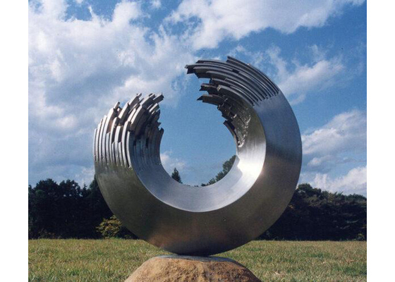 Modern de Tuinmetaal Art Stainless Steel Circle Sculpture van de douanegrootte