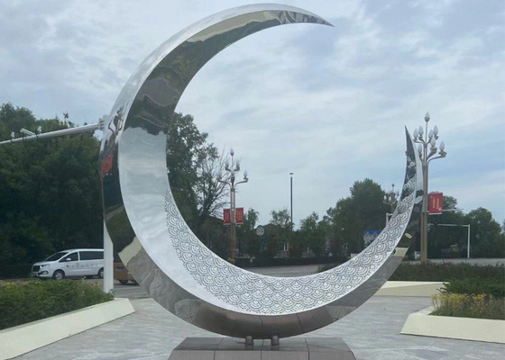 Goede prijs. Modern de Tuinmetaal Art Stainless Steel Moon Sculpture van de douanegrootte online
