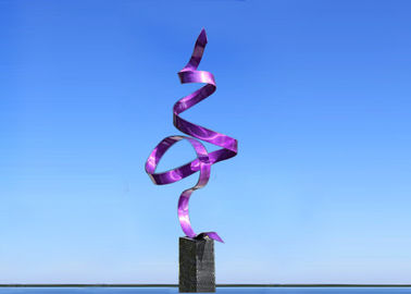 Goede prijs. Anticorrosieve Geschilderde Abstracte het Ontwerp Diverse Kleuren van het Metaalbeeldhouwwerk 200cm Hoogte online