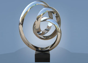 Goede prijs. Grote het Beeldhouwwerkcirkel van het Grootteroestvrije staal rond voor Hotel/Openbare Decoratie online