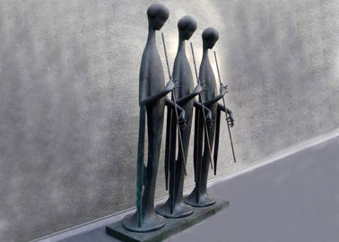 Goede prijs. Van het het Cijferbrons van de muziekstad Abstracte het Beeldhouwwerk Openlucht Drie Mensen voor Museum online