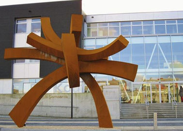 Goede prijs. Modern Groot Corten-Staalbeeldhouwwerk voor Openbare Tuindecoratie 300cm Hoogte online