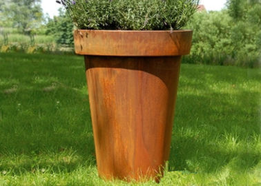 Goede prijs. Moderne Geflakkerde van de het Staalplanter van Kolomcorten de Bloempot voor Hoteldecoratie online