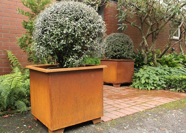 Goede prijs. De moderne Modieuze Vierkante Potten van de Metaalbloem/het Vierkante Staal van de Planterscorten van de Metaaltuin online