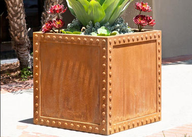 Goede prijs. De commerciële Corten-Potten van de Staalplanter voor de Stabiliteit van de Yard/Tuin Corrosie online