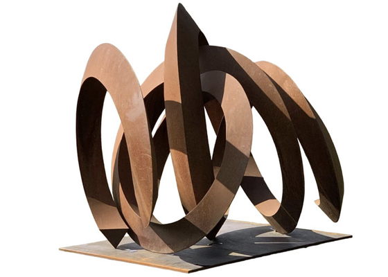 Persoonlijke maat Roest metaal kunst Tuin Corten Abstracte sculptuur van staal