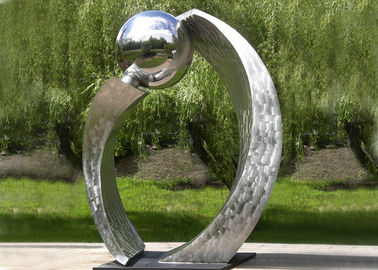 Goede prijs. Het zilver poetste het Eigentijdse Roestvrije staal van het Tuinbeeldhouwwerk voor Stadsdecoratie op online
